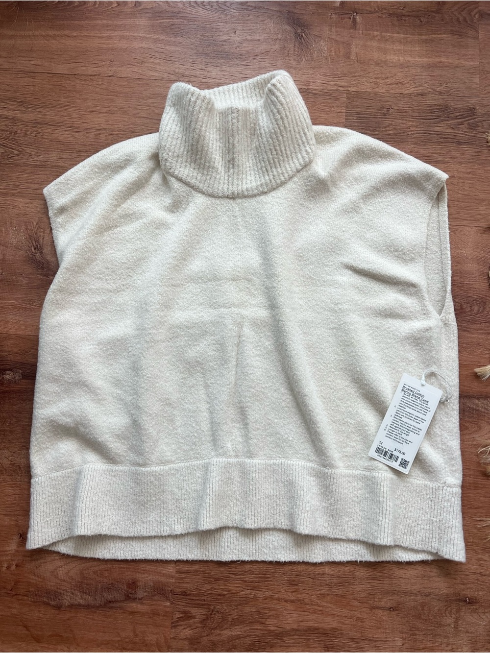 Lululemon Brushed Cotton Merino Blend Tunic Size 10 NWT RT $178